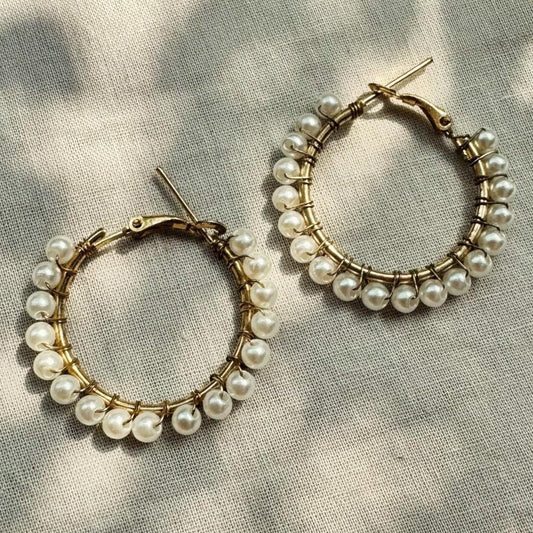 Pearl Hoops