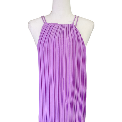 Lavender Pleated Maxi Dress