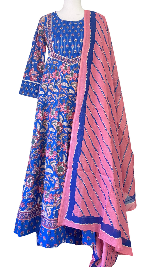 Printed Suit Set with Dupatta