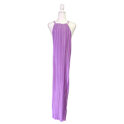 Lavender Pleated Maxi Dress