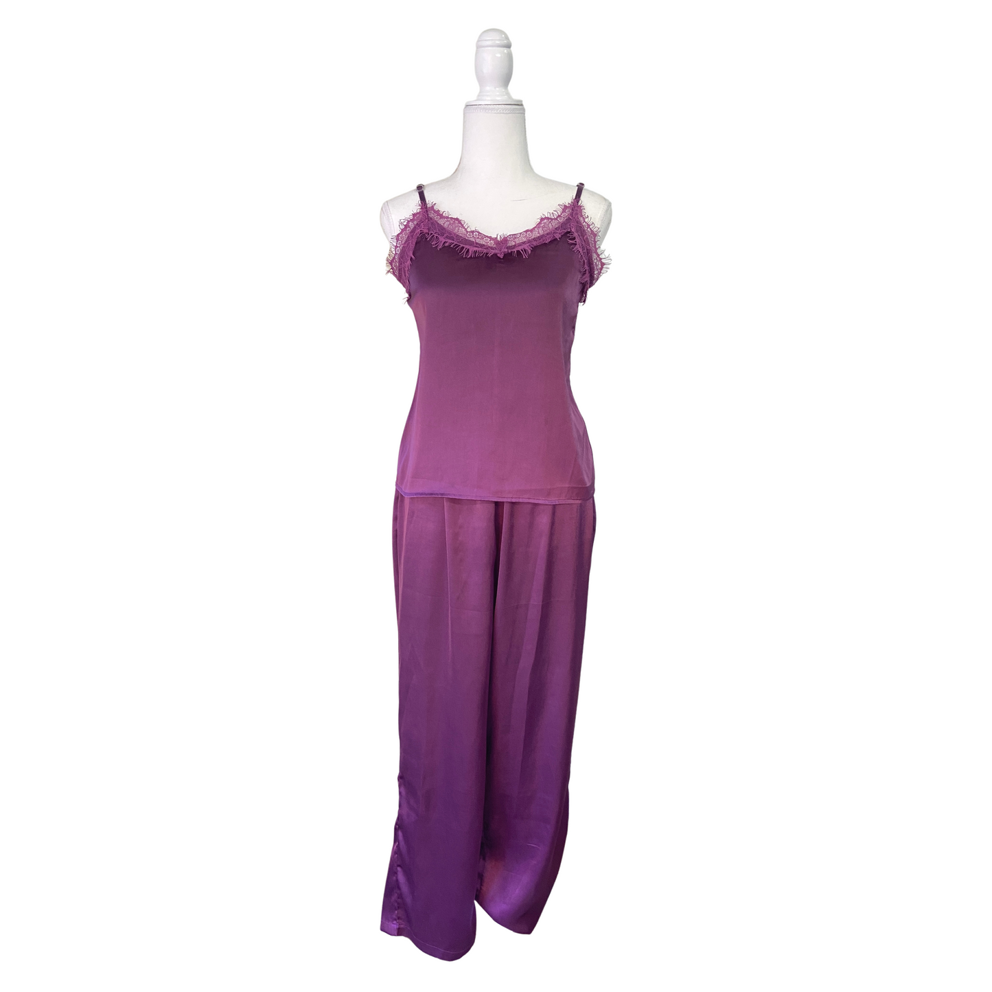 Purple Satin Night Suit